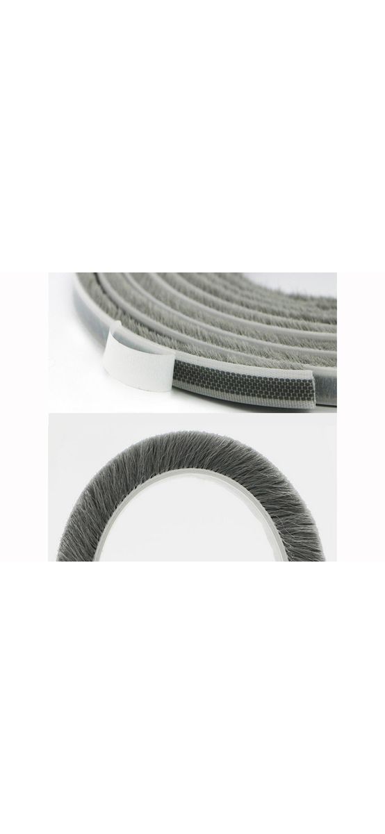 Bandă autoadezivă tip perie, pentru etanșare ferestre, uși glisante, dressing-uri, rolă de 5m