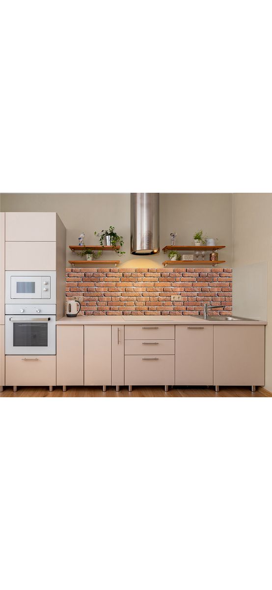 Autocolant perete, Folina, model cărămidă arsă roșie londoneză, rolă de 67x200 cm