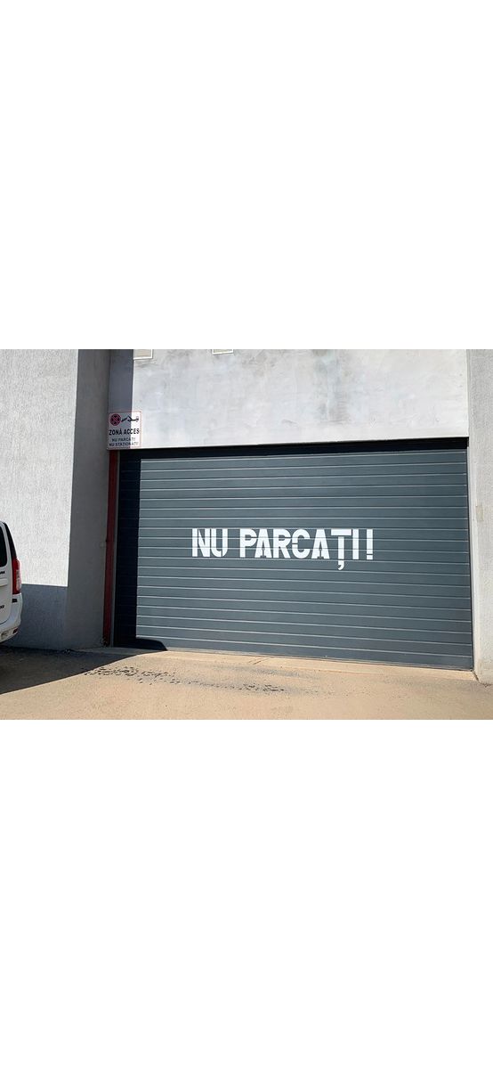 Șablon semnalizare Nu Parcați, pentru parcări, căi de acces, rampe și intrări, dimensiune 26x100cm
