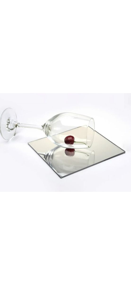 Plăcuță din oglindă acrilică argintie, grosime 2mm, dimensiune la comandă