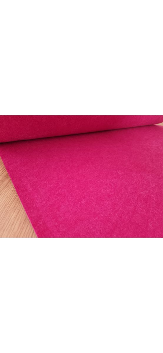 Fetru la metru, pâslă magenta, cu grosime de 3 mm, 100 cm lățime