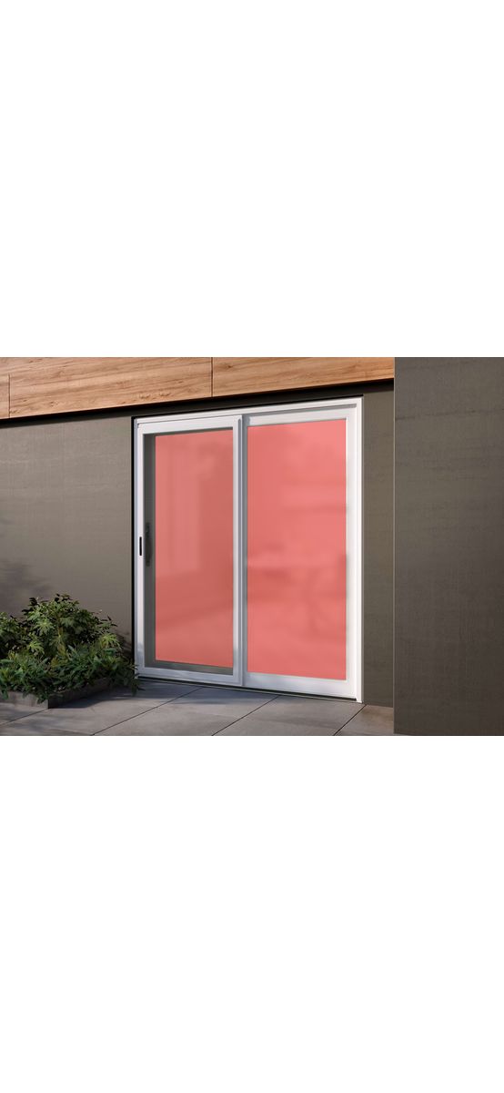 Folie geam sablat roșie, Folina Persian Red, translucidă, autoadezivă, rolă de 200 x 120 cm