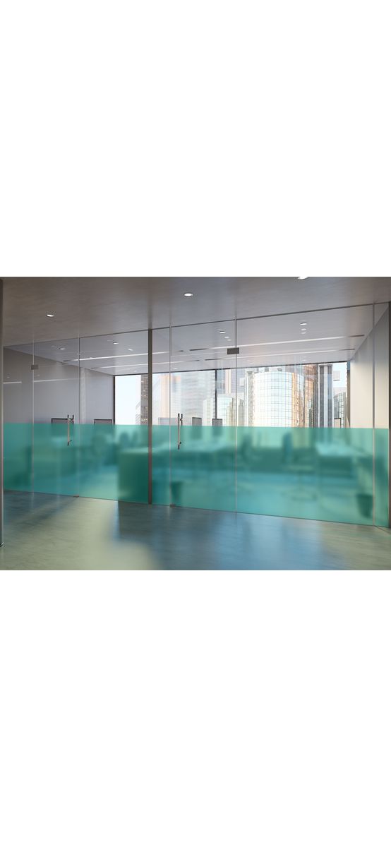 Folie geam sablat verde, Folina Pine Green, translucidă, autoadezivă, rolă de 200 x 120 cm