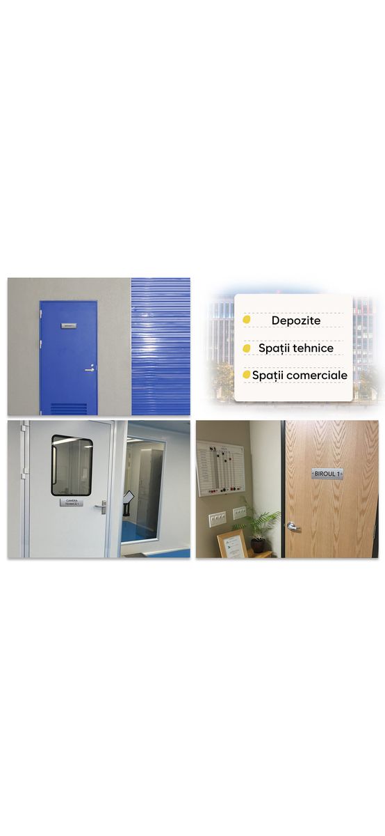 Plăcuță personalizată gravată pentru birouri, spații comerciale, firme și instituții, 15x5 cm
