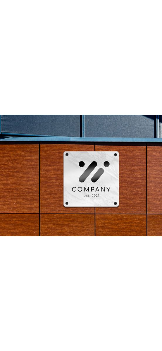 Plăcuţă personalizată cu logo, model print marmură