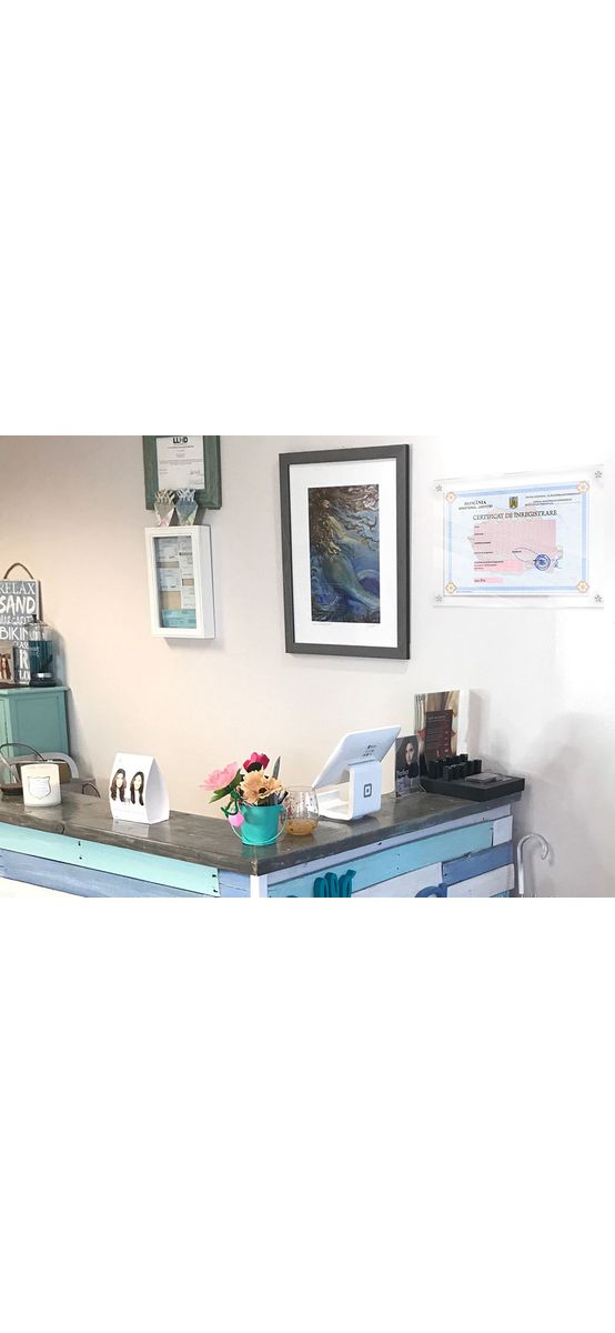Plăcuță personalizată cu Certificatul de înregistrare pentru firme, din acril transparent, 35x25 cm, distanțiere incluse