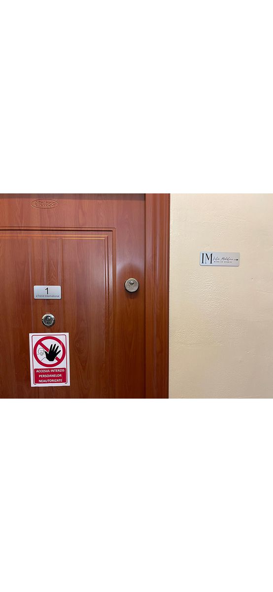 Plăcuțe numerice pentru uși, vestiare, dulapuri și sertare - gravate în mai multe culori