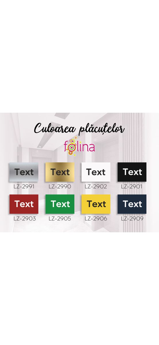 Plăcuțe numerice pentru uși, vestiare, dulapuri și sertare - gravate în mai multe culori