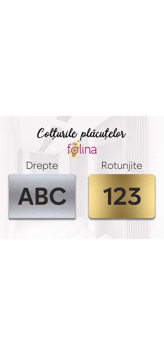 Plăcuțe numerice pentru uși, vestiare, dulapuri și sertare - gravate în mai multe culori