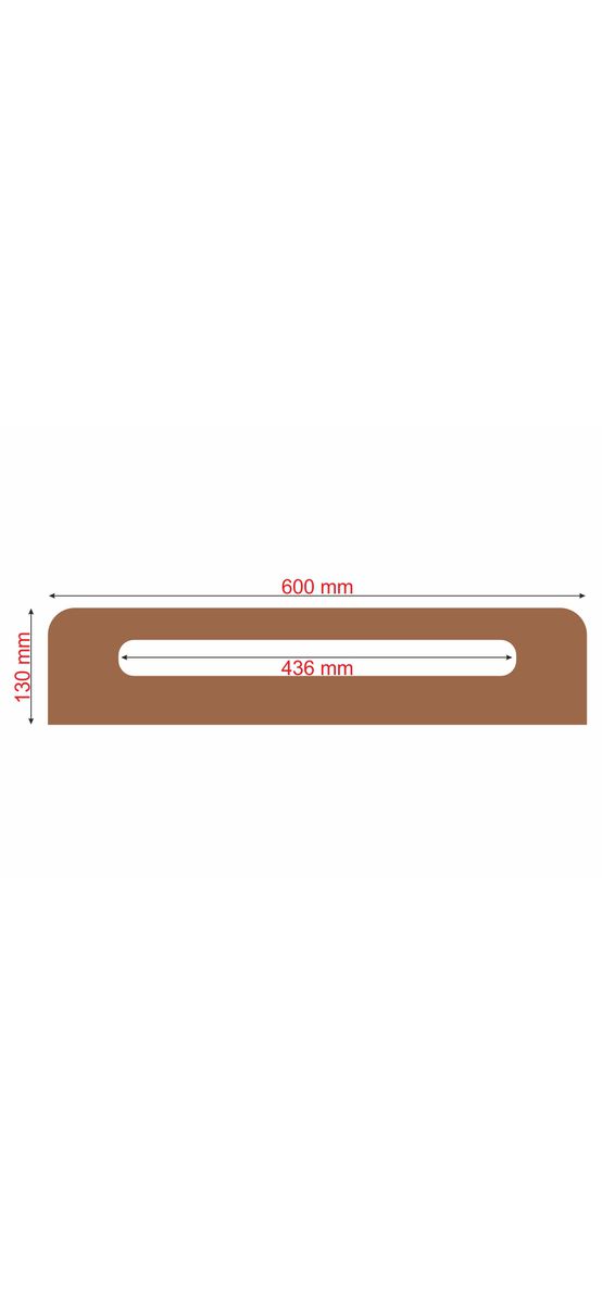 Racletă profesională din lemn cu cap din pâslă, Mega Squeegee, dimensiune 13 cm x 60 cm