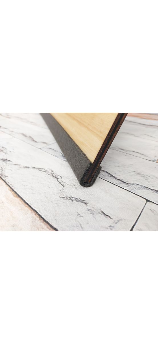 Racletă profesională din lemn cu cap din pâslă, Mega Squeegee, dimensiune 13 cm x 60 cm