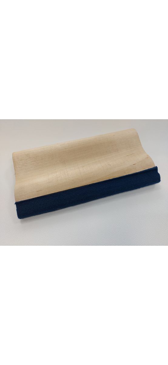 Racletă profesională din lemn cu cap din pâslă, Uzlex, dimensiune 12x22 cm