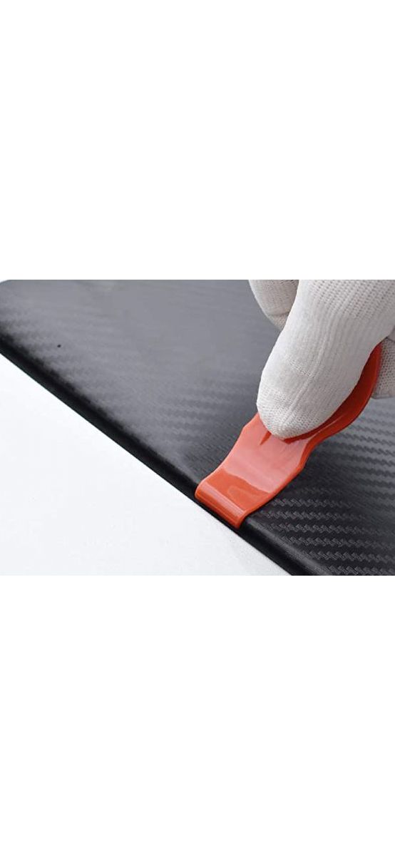 Set 2 raclete din plastic pentru colantare auto, capăt dublu pentru colțuri