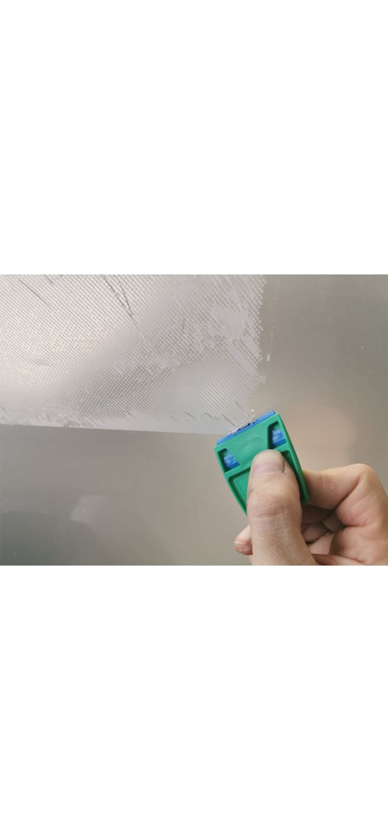 Răzuitor cu lamă din plastic, cu 10 rezerve incluse