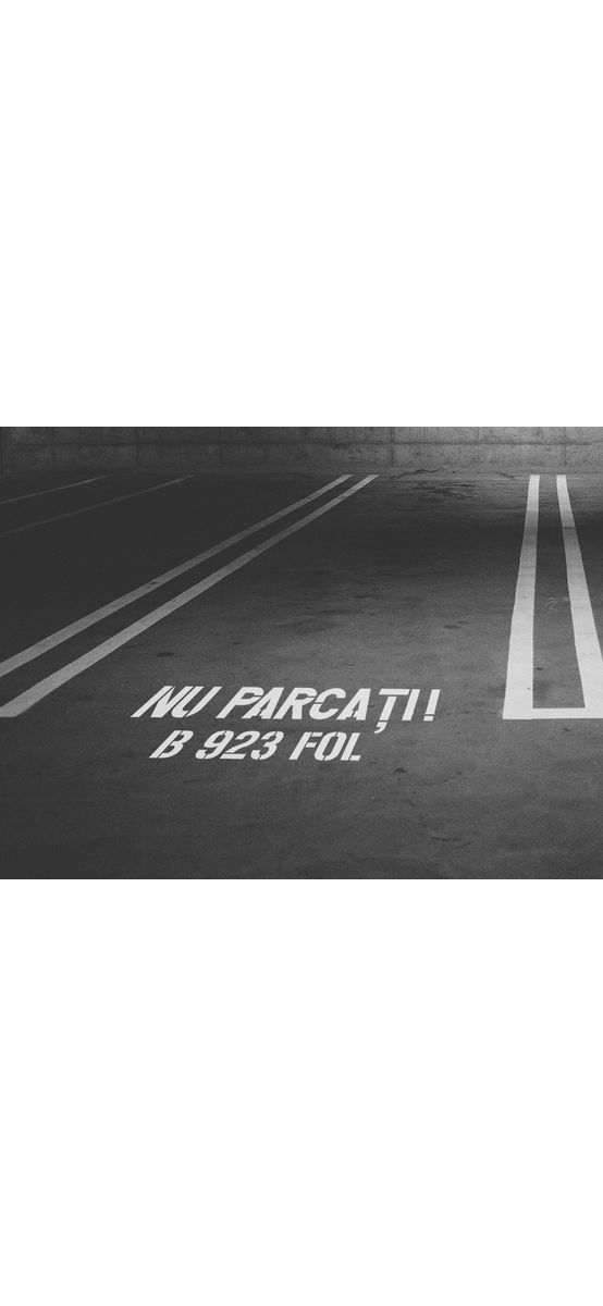 Șablon semnalizare Nu Parcați, cu număr personalizat, dimensiune 36x100 cm