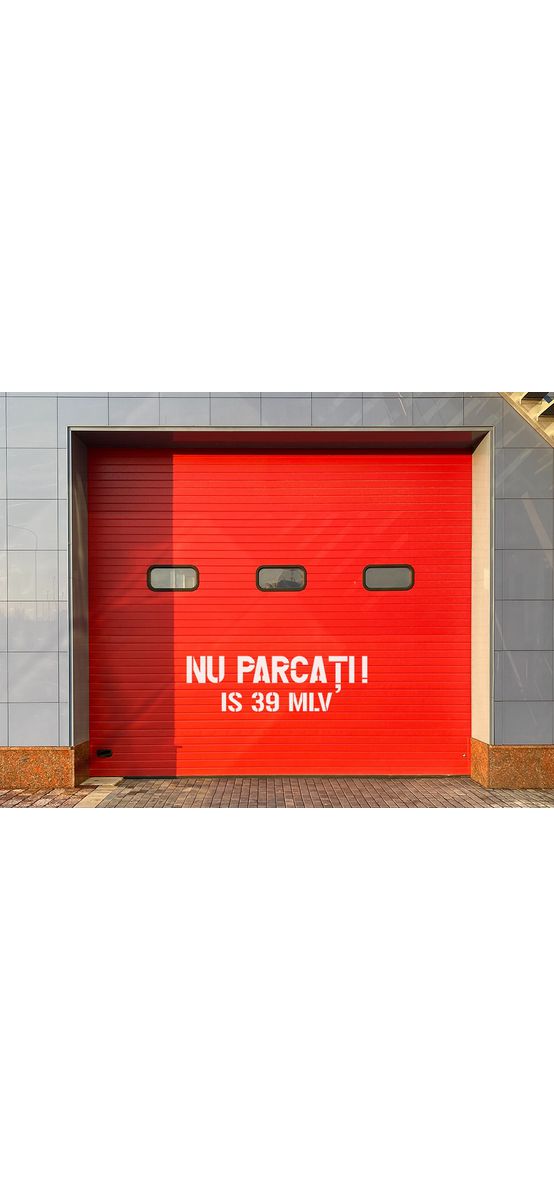 Șablon semnalizare Nu Parcați, cu număr personalizat, dimensiune 36x100 cm