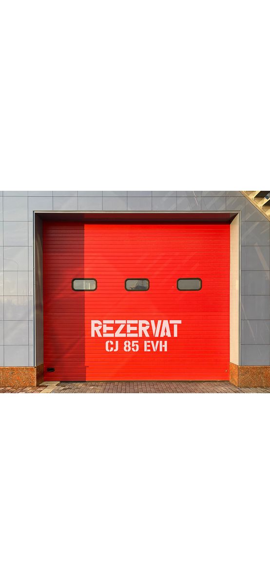 Șablon semnalizare Rezervat, cu număr personalizat, dimensiune 42x100 cm