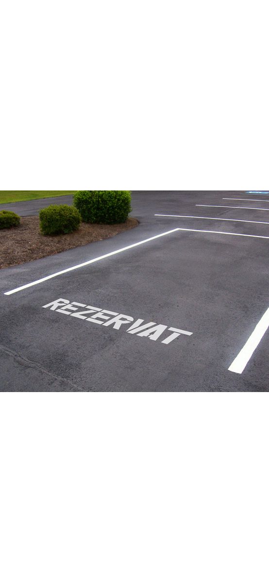 Șablon semnalizare Rezervat, pentru parcare