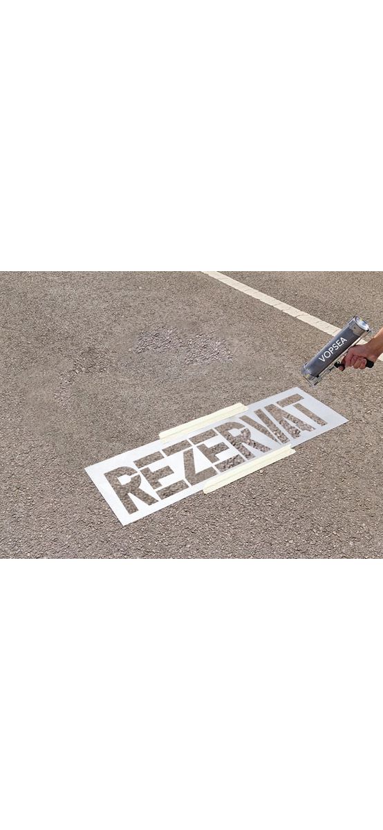 Șablon semnalizare Rezervat, pentru parcare