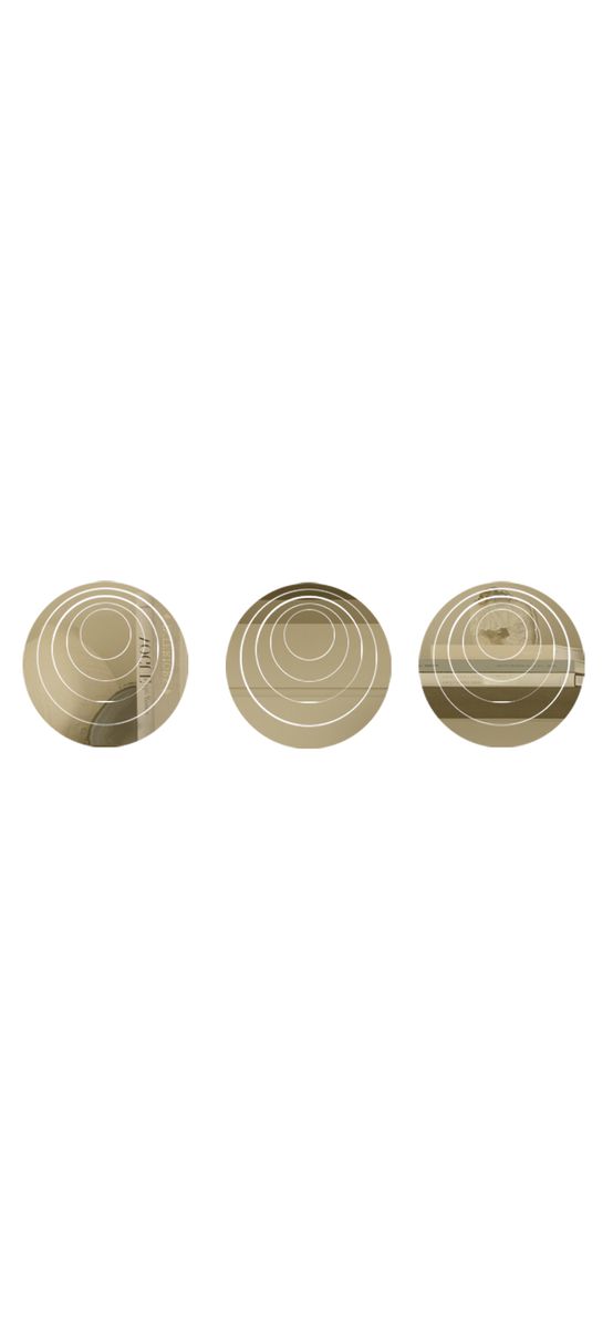 Set 15 stickere oglindă cercuri, Folina, decoraţiune perete din oglindă acrilică aurie