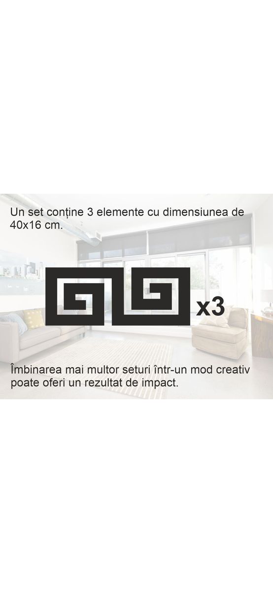 Set 3 Oglinzi decorative, model Athena, din oglindă acrilică aurie