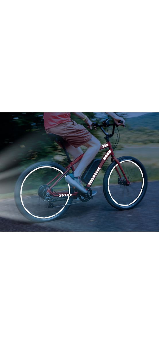 Set 75 stickere reflectorizante Honeycomb pentru îmbunătățirea vizibilității rutiere