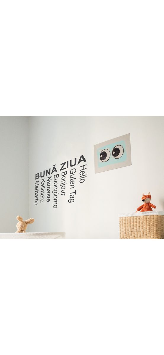 Sticker Bună ziua, Folina, negru