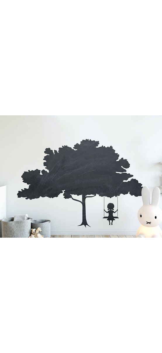 Sticker tablă de scris, Folina, model copac, 76x110 cm, racletă de aplicare inclusă in set