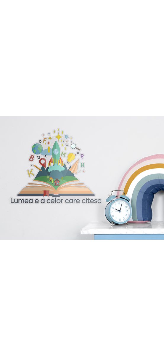 Sticker cu citat Rick Holland, Folina, colorat, 50x41 cm, racletă de aplicare inclusă