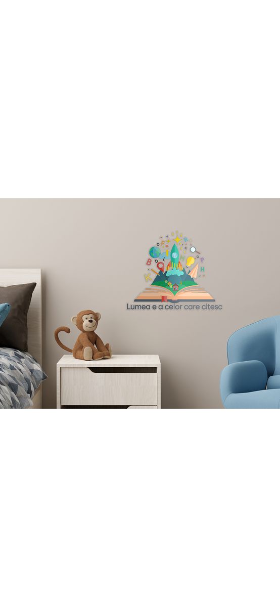 Sticker cu citat Rick Holland, Folina, colorat, 50x41 cm, racletă de aplicare inclusă