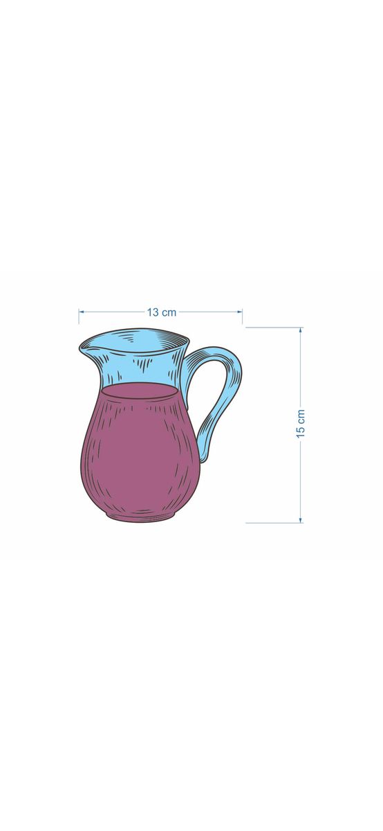 Set 21 stickere faianţă bucătărie, Folina, model vase, multicolor