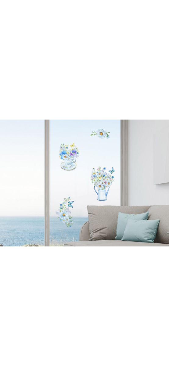 Stickere flori, Folina, decor cu margarete, planșă 100x100 cm