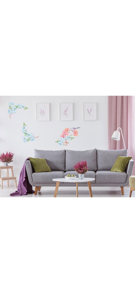 Stickere flori, Folina, orhidee în nuanţe pastel