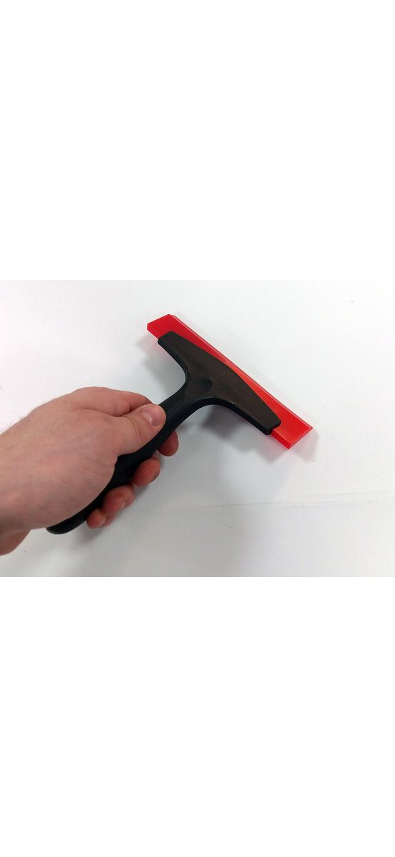 Racletă cu lamă din cauciuc pentru aplicarea foliei de geam, Folina TM57, cu mâner