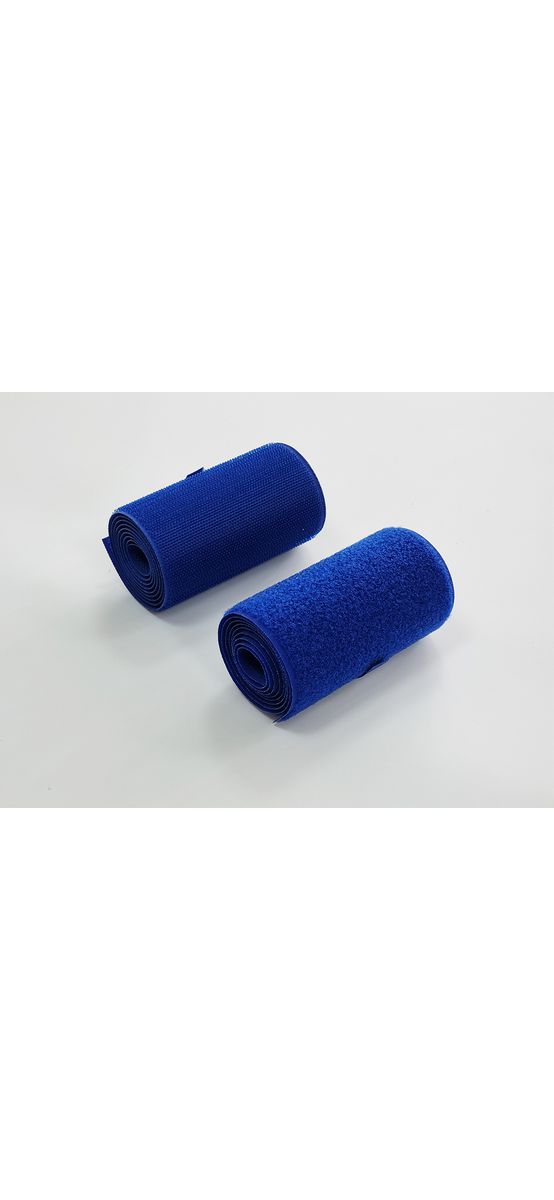 Set bandă arici, Velcro cu adeziv, benzi Hook and Loop, set bandă cu scai și puf ideală pentru cusut, role cu lățimea de 10cm - culoarea albastră