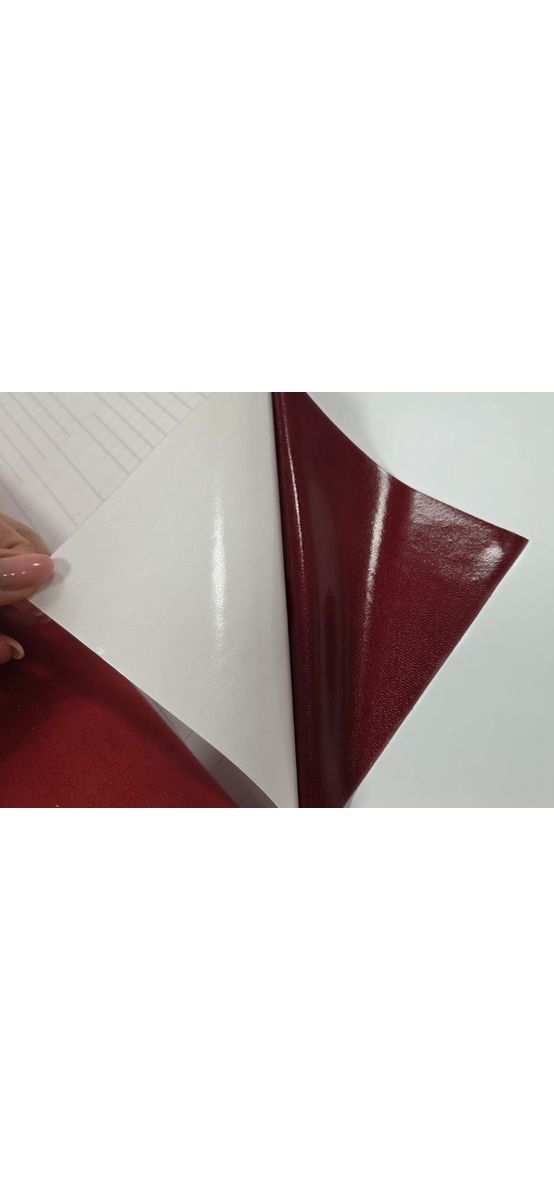 Material autoadeziv imitație piele întoarsă roșu teracotă (Suedette), lățime 152 cm, se vinde la metru liniar