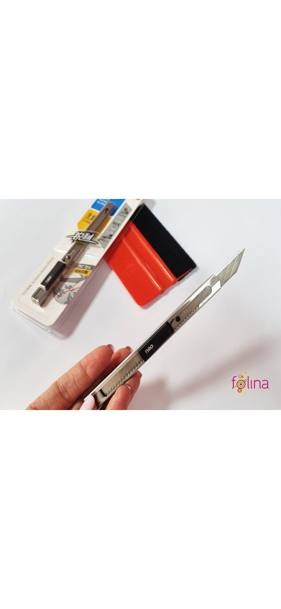 Set racletă şi cutter pentru aplicare folie şi autocolant