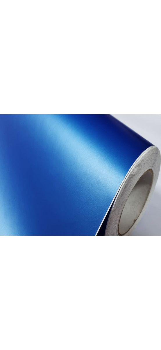 Autocolant albastru satinat, Folina, cu aspect mat, rolă de 75x300cm