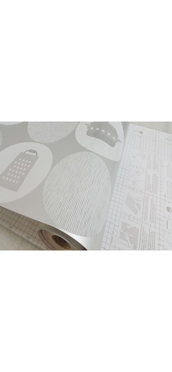 Autocolant perete Kitchen Art, Magicfix, aluminiu, argintiu, lățime 45 cm