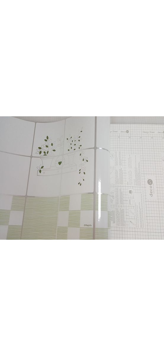 Autocolant perete Sweet Garden, MagicFix, din aluminiu, model floral, rola de 45x390 cm
