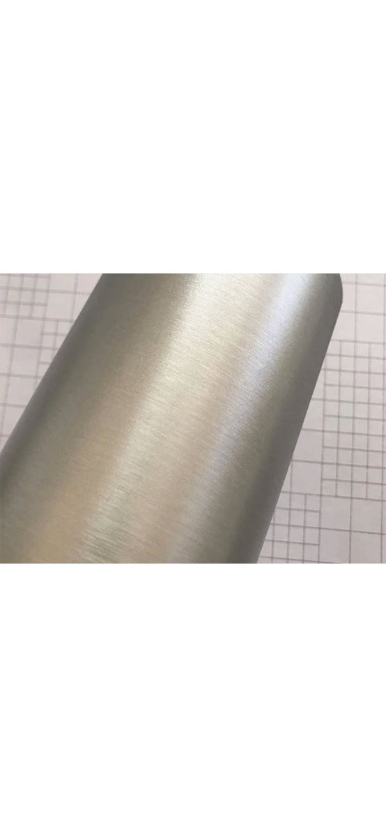 Autocolant frigider argintiu brushed, efect metalic,set 3 role de 75x200 cm, racletă şi cutter incluse