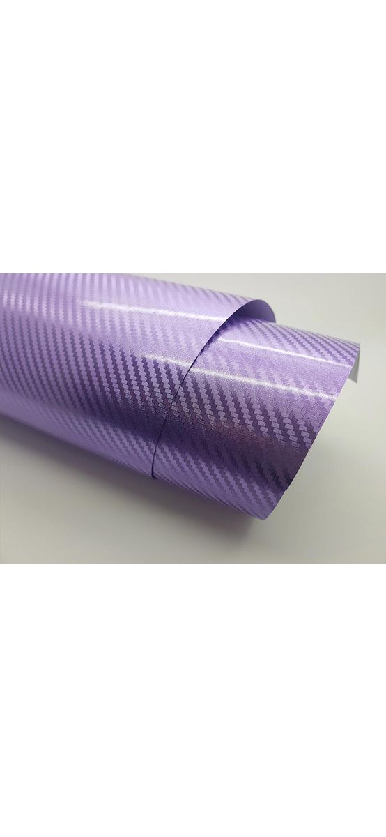 Autocolant carbon 3D violet metalic, cu tehnologie eliminare bule aer, rola de 152x200 cm