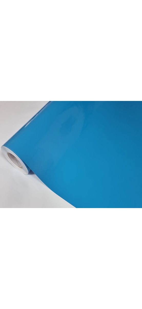 Autocolant mobilă albastru deschis lucios, Kointec 3503, rolă de 100x250 cm, cu racletă din pâslă