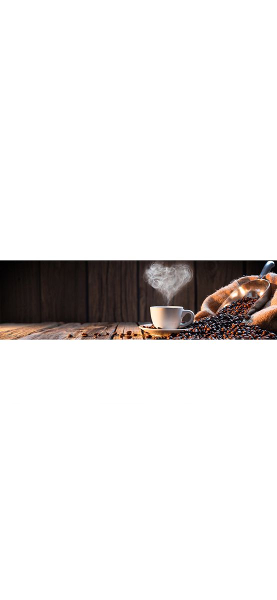Autocolant perete bucătărie, Folina, model cafea, în nuanţe de maro, rolă de 80x250 cm
