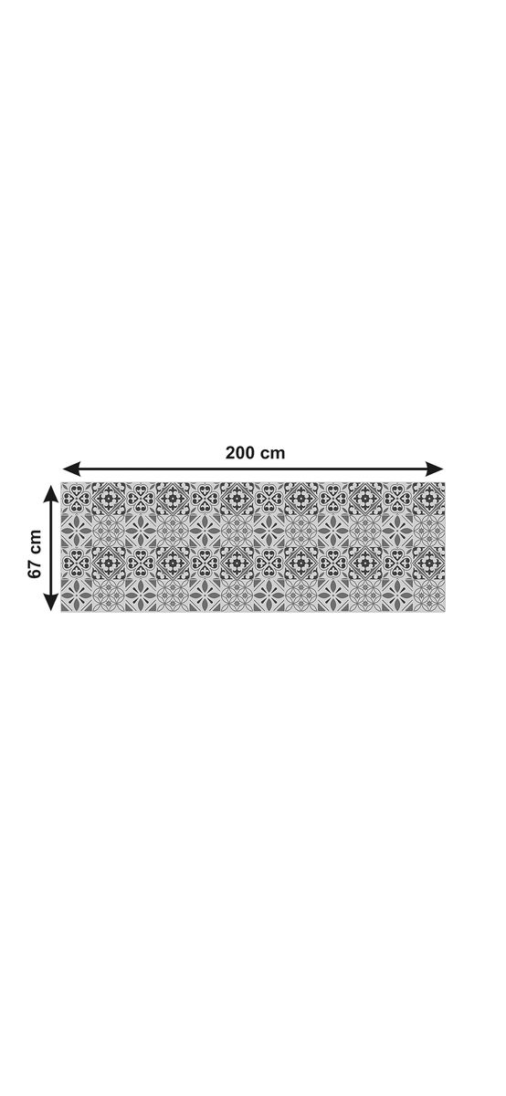 Autocolant perete imitaţie faianţă decorativă gri, Folina, rezistent la apă şi căldură, rolă de 67x200 cm