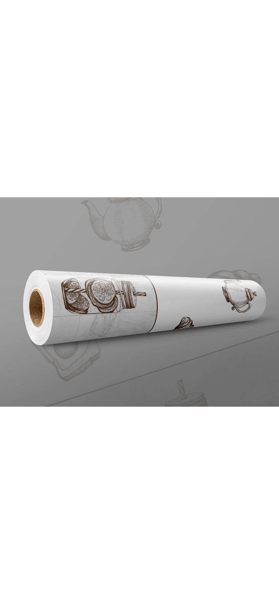 Autocolant perete bucătărie, Folina, gri detalii rustice, rola de 67x200 cm