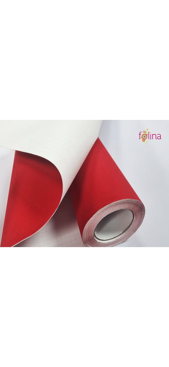 Autocolant catifea roşie, Folina, 135 cm lăţime