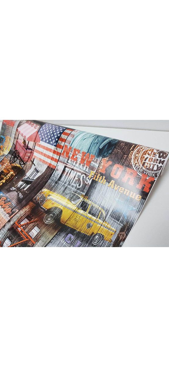 Autocolant mobilă decorativ Manhattan, d-c-fix, colaj de imagini, multicolor, 67x200 cm