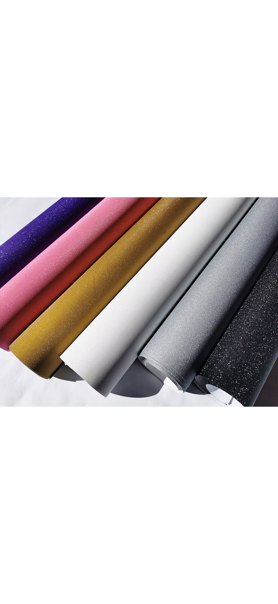 Set 6 role autocolant glitter colorat, Folina, role de 50x150 cm