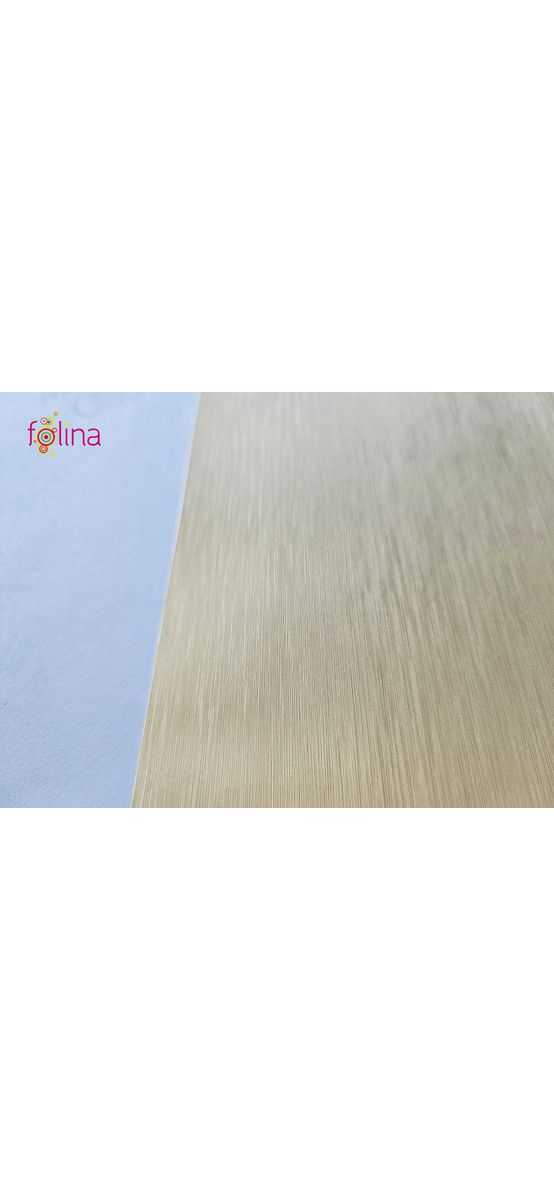 Autocolant crem cu efect metalic brushed, aspect mat, rolă de 100x200 cm